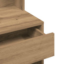 makeupbord med spejl 74,5x40x141 cm kunsteg