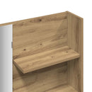 makeupbord med spejl 74,5x40x141 cm kunsteg