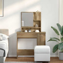 makeupbord med spejl 86,5x35x136 cm kunsteg