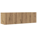 væghængte tv-borde 2 stk. 100x30x30 cm egetræsfarve