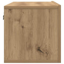 væghængte tv-borde 2 stk. 100x30x30 cm egetræsfarve