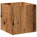 plantekasse 40x40x40 cm konstrueret træ gammelt træ-look