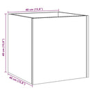 plantekasse 40x40x40 cm konstrueret træ gammelt træ-look