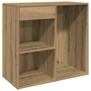 badeværelsesskab 80x40x75 cm konstrueret træ kunsteg