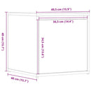 opbevaringsskab 40,5x40x40 cm konstrueret træ gammelt træ-look