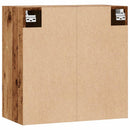 vægskab 60x31x60 cm konstrueret træ antikt træ