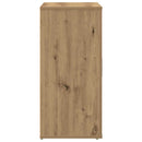 skænk 80x33x70 cm konstrueret træ egetræsfarve