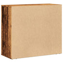 skænk 80x33x70 cm konstrueret træ gammelt træ-look
