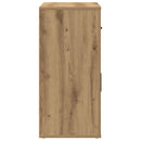 skænk 80x33x70 cm konstrueret træ egetræsfarve