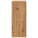 vægskab 80x33x80 cm konstrueret træ egetræsfarve