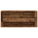 skobænk 100x35x45 cm konstrueret træ antikt træ