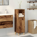 badeværelsesskab 30x30x100 cm konstrueret træ gammelt trælook