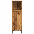 badeværelsesskab 30x30x100 cm konstrueret træ gammelt trælook
