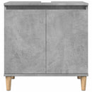 underskab til håndvask 58x33x60 cm konstrueret træ betongrå