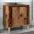 underskab til håndvask 58x33x60 cm konstrueret træ antikt træ
