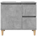 underskab til vask 65x33x60 cm konstrueret træ betongrå