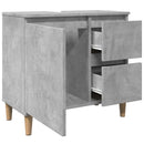 underskab til vask 65x33x60 cm konstrueret træ betongrå