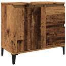 underskab til vask 65x33x60 cm konstrueret træ gammelt trælook