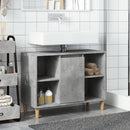 badeværelsesskab 80x33x60 cm konstrueret træ betongrå
