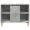 badeværelsesskab 80x33x60 cm konstrueret træ betongrå