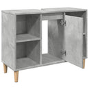 badeværelsesskab 80x33x60 cm konstrueret træ betongrå