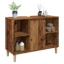 badeværelsesskab 80x33x60 cm konstrueret træ gammelt træ-look
