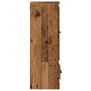 skab 36x35,5x103,5 cm konstrueret træ gammelt træ-look
