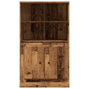 skænk 60x35,5x103,5 cm konstrueret træ gammelt træ-look