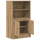 skænk 60x35,5x103,5 cm konstrueret træ egetræsfarve