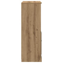 skænk 60x35,5x103,5 cm konstrueret træ egetræsfarve