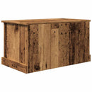 opbevaringskasse 70x40x38 cm konstrueret træ antikt træ
