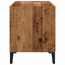 vinylskab 84,5x38x48 cm konstrueret træ antikt trælook