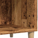 vinylskab 84,5x38x89 cm konstrueret træ antikt trælook
