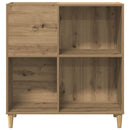 vinylskab 84,5x38x89 cm konstrueret træ kunsteg