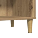 vinylskab 84,5x38x89 cm konstrueret træ kunsteg