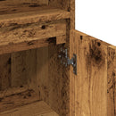 badeværelsesskab 30x30x100 cm konstrueret træ gammelt trælook