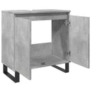 badeværelsesskab 58x33x60 cm konstrueret træ betongrå