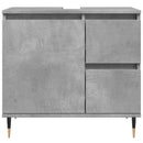 badeværelsesskab 65x33x60 cm konstrueret træ betongrå