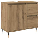 badeværelsesskab 65x33x60 cm konstrueret træ kunsteg