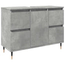 badeværelsesskab 80x33x60 cm konstrueret træ betongrå
