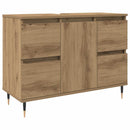 badeværelsesskab 80x33x60 cm konstrueret træ kunsteg