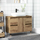 badeværelsesskab 80x33x60 cm konstrueret træ kunsteg