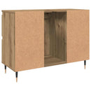 badeværelsesskab 80x33x60 cm konstrueret træ kunsteg