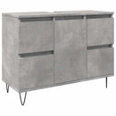 badeværelsesskab 80x33x60 cm konstrueret træ betongrå