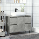 badeværelsesskab 80x33x60 cm konstrueret træ betongrå