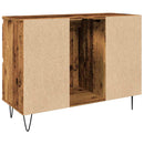 badeværelsesskab 80x33x60 cm konstrueret træ gammelt træ-look