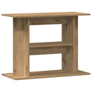 akvariestativ håndlavet eg 80x35x60 cm konstrueret træ