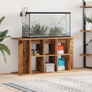 akvariebord 120x40x60 cm konstrueret træ antikt trælook
