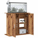 akvariebord 81x36x73 cm konstrueret træ antikt eg