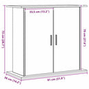 akvariestativ håndlavet eg 81x36x73 cm konstrueret træ